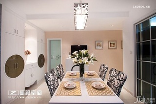 简约风格公寓时尚咖啡色富裕型100平米餐厅灯具图片