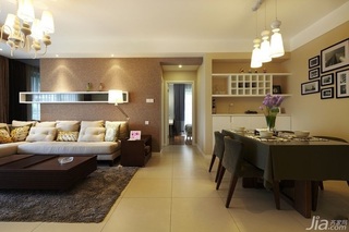 简约风格公寓时尚暖色调富裕型100平米客厅沙发背景墙沙发图片
