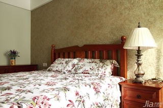 混搭风格公寓时尚原木色100平米卧室床头柜效果图