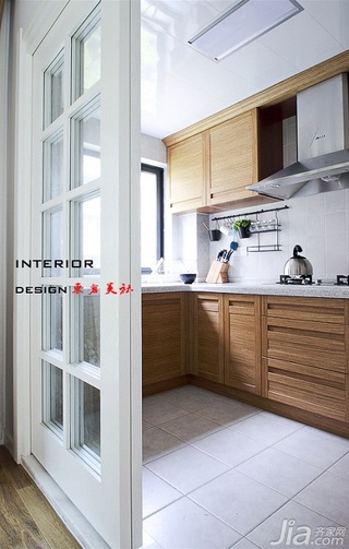 混搭风格公寓古典暖色调富裕型140平米以上厨房隔断设计图