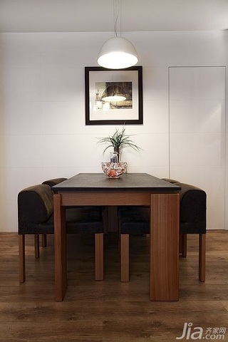 简约风格公寓温馨暖色调富裕型80平米餐厅餐厅背景墙餐桌效果图