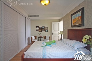 三米设计欧式风格三居室豪华型130平米卧室照片墙壁纸效果图