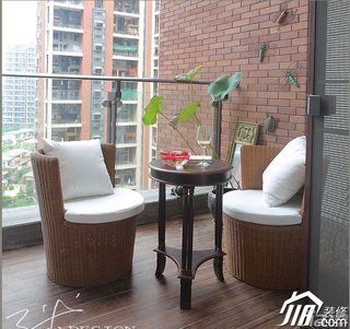 三米设计欧式风格三居室豪华型130平米阳台沙发效果图