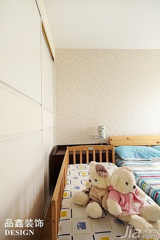 地中海风格公寓富裕型卧室儿童床图片