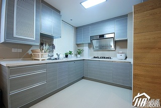 简约风格公寓富裕型厨房装修图片