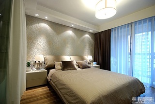 简约风格公寓富裕型卧室床图片