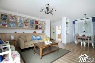 田园风格别墅富裕型140平米以上客厅沙发背景墙沙发图片