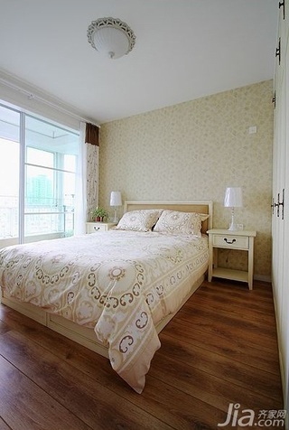 田园风格别墅富裕型140平米以上卧室床头柜效果图