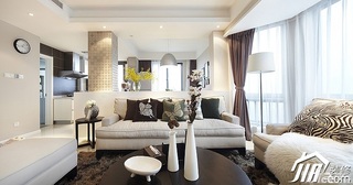 简约风格三居室富裕型客厅沙发效果图