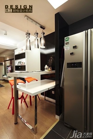 简约风格公寓时尚米色富裕型厨房灯具图片