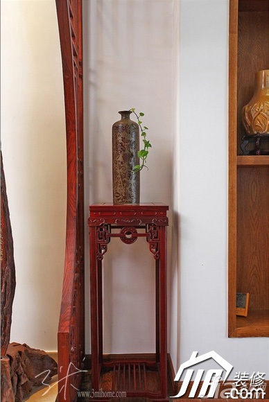 三米设计,中式风格,富裕型装修,130平米装修,公寓装修
