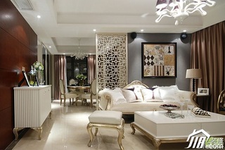 欧式风格三居室奢华豪华型客厅沙发背景墙沙发图片