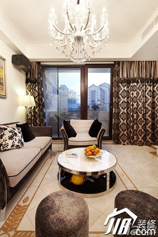 简约风格公寓古典褐色富裕型140平米以上客厅茶几图片