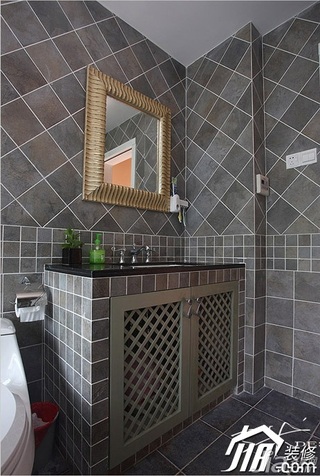 三米设计三居室富裕型130平米卫生间浴室柜图片