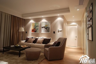 简约风格三居室富裕型客厅沙发效果图