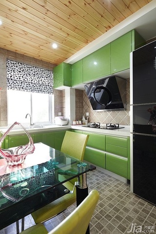 公寓小清新富裕型60平米厨房橱柜效果图