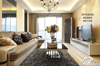 别墅古典米色豪华型140平米以上客厅沙发效果图