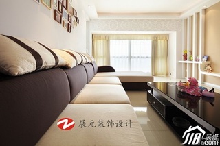 简约风格别墅温馨暖色调富裕型140平米以上客厅沙发效果图