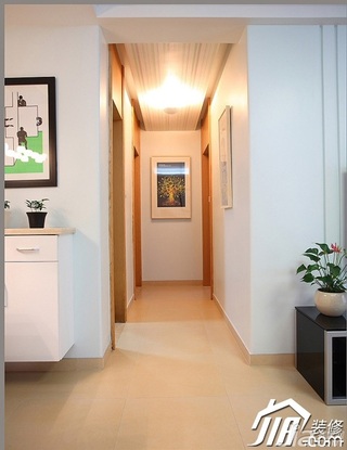 三米设计简约风格二居室经济型90平米过道设计图纸