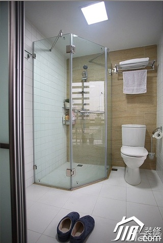 三米设计简约风格二居室经济型90平米卫生间设计