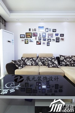 简约风格公寓温馨咖啡色富裕型客厅沙发背景墙沙发图片