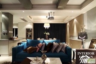 简约风格复式时尚富裕型客厅沙发效果图