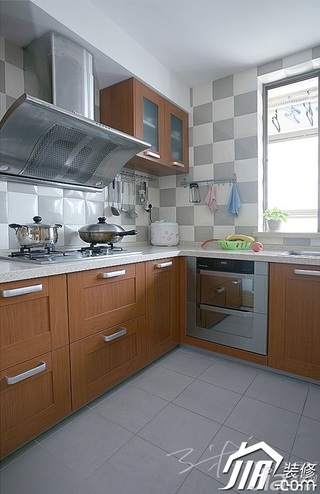 三米设计简约风格公寓经济型130平米厨房装修效果图