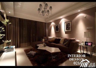 三居室时尚20万以上130平米客厅沙发背景墙沙发效果图
