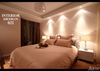 三居室浪漫20万以上130平米卧室床效果图