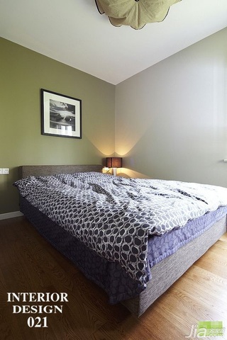 简约风格四房富裕型卧室卧室背景墙床效果图