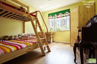 简约风格四房可爱富裕型儿童房床图片