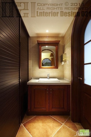 美式风格三居室15-20万120平米卫生间洗手台图片