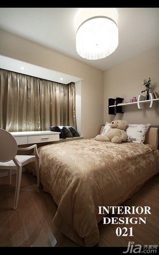 混搭风格三居室舒适豪华型卧室床婚房设计图
