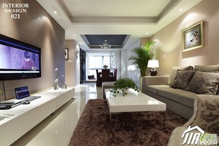 混搭风格二居室简洁富裕型客厅茶几图片