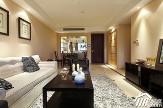 公寓时尚暖色调富裕型140平米以上客厅茶几图片