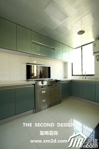 简约风格公寓简洁米色富裕型130平米厨房橱柜订做