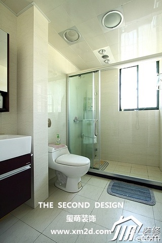 简约风格公寓米色富裕型130平米卫生间设计
