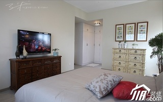 三米设计混搭风格公寓富裕型130平米卧室装修效果图
