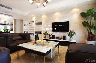 简约风格公寓简洁冷色调富裕型130平米客厅茶几图片
