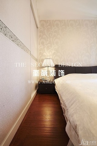 简约风格公寓冷色调富裕型130平米卧室床头柜效果图