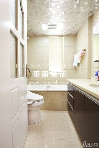 简约风格公寓冷色调富裕型130平米卫生间装修效果图