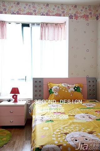 欧式风格公寓时尚咖啡色富裕型110平米卧室床图片