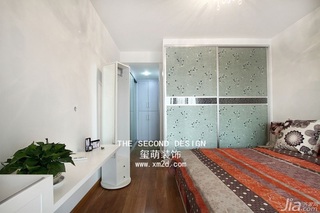 欧式风格公寓时尚咖啡色富裕型110平米卧室衣柜设计图纸