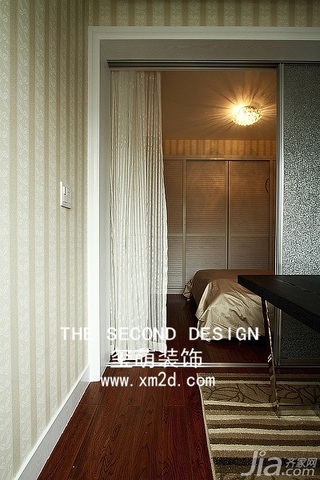 简约风格三居室温馨米色富裕型140平米以上书房设计图