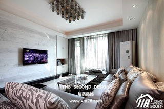 简约风格公寓大气富裕型130平米客厅沙发效果图