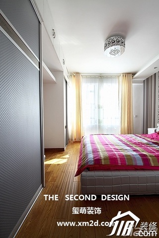 简约风格公寓大气富裕型130平米卧室床图片