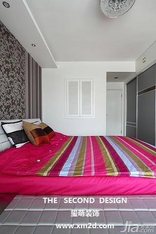 简约风格公寓大气富裕型130平米卧室床图片