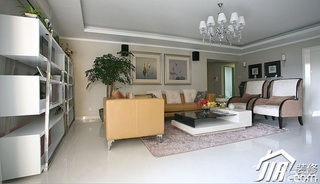 三米设计简约风格公寓富裕型客厅茶几图片