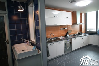 三米设计简约风格公寓经济型130平米厨房橱柜定做