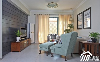 三米设计简约风格复式富裕型客厅电视背景墙沙发图片